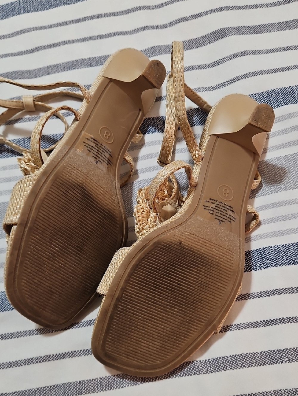 A New Day Tan Crochet Flower Sandals for Women - Picture 3 of 5